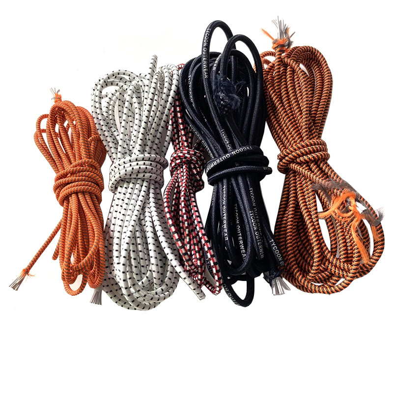 Wholesale Custom Polyester Round Heavy Duty Durable Elastic String Rope Rubber Latex Bungee Trampoline Cord by Roll
