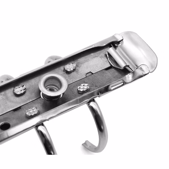 Hardware Electroplating Metal Hole Clip Folder Binder Clip 6 Ring Binding Clip