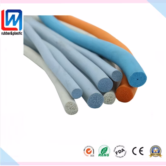 Sound Insulation Shock Absorption Foam Sponge Rubber Sealing Strip Extrusion Profile Cord for Machinery