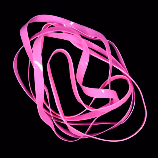 Pink Red Elastic Hair Bands Rubber Tape Natual Rubber Elastic Hair Ties