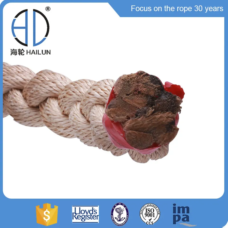 High Strength 8/12 Strand Braided Hawser Polypropylene PP Mono Monofilament Nylon Marine Towing Rope for Mooring